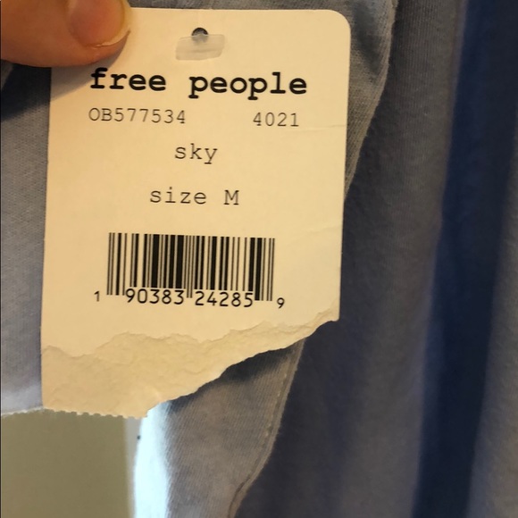 Free people light blue top - Picture 5 of 5